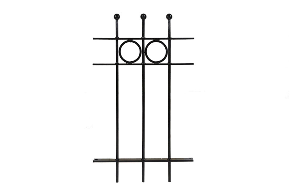 OUTLET MaximaVida metalen tuinhek Lichtenvoorde 80 x 47 cm zwart - thermisch verzinkt