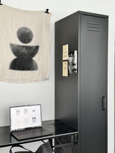 Load image into Gallery viewer, MaximaVida metal locker wardrobe Finn black 45 x 35 x 185 cm - slim
