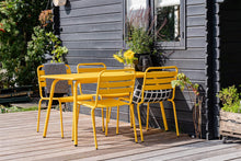 Load image into Gallery viewer, MaximaVida metal garden set Max yellow ochre 150 cm
