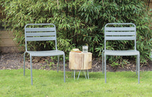 Load image into Gallery viewer, MaximaVida metal garden chair Max mouse grey - 2 pieces
