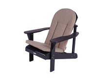 Load image into Gallery viewer, MaximaVida plastic Adirondack garden chair with footrest Montreal black – luxurious design
