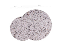 Load image into Gallery viewer, MaximaVida cross-leg coffee table set Lucca 62 and 49 cm - HPL terrazzo look
