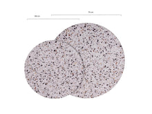 Load image into Gallery viewer, MaximaVida round coffee table set Lucca XL 75 and 58 cm -  HPL terrazzo look
