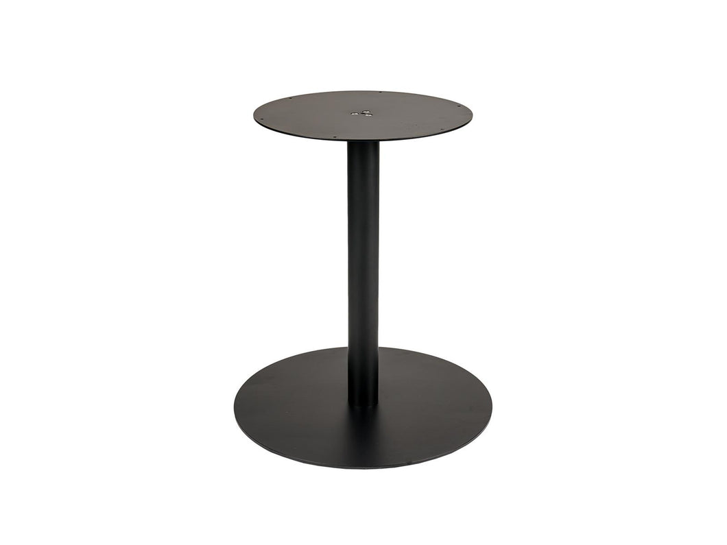 MaximaVida round metal table leg Portland black – extra heavy model 34 kilo