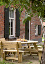 Load image into Gallery viewer, MaximaVida set of backrests 110 cm for square, round Tallinn picnic tables
