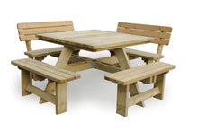 Load image into Gallery viewer, MaximaVida set of backrests 110 cm for square, round Tallinn picnic tables
