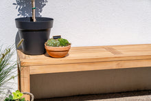 Load image into Gallery viewer, MaximaVida teak bench Java - 120 x 40 cm
