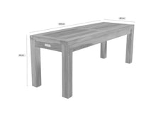 Load image into Gallery viewer, MaximaVida teak bench Java - 120 x 40 cm
