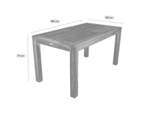 Afbeelding in Gallery-weergave laden, MaximaVida teakhouten tafel Java 180 x 80 cm
