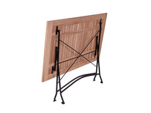 Load image into Gallery viewer, MaximaVida foldable rectangular acacia garden set Toscana 120 cm black - chairs with armrests
