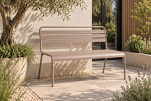 Lade das Bild in den Galerie-Viewer, MaximaVida Metall-Gartenbank Max 120 cm Taupe
