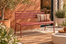 Afbeelding in Gallery-weergave laden, MaximaVida metalen tuinbank Max 120 cm terracotta

