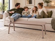 Lade das Bild in den Galerie-Viewer, MaximaVida Metall-Gartenbank Max 120 cm Taupe  ohne Rückenlehne
