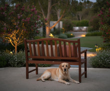 Load image into Gallery viewer, MaximaVida garden bench Rainbow 130 cm- exclusive mahogany
