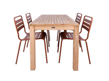 Load image into Gallery viewer, MaximaVida garden set Java 150 cm rust brown
