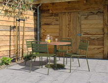 Load image into Gallery viewer, MaximaVida round teak table top Java - 80 cm
