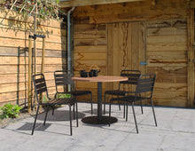 Load image into Gallery viewer, MaximaVida round teak table top Java - 100 cm
