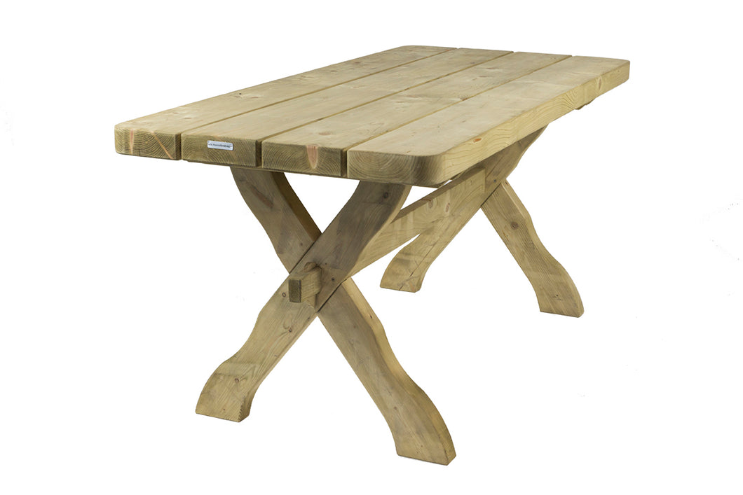 MaximaVida wooden garden table provence 170 cm- wood thickness of 60 mm