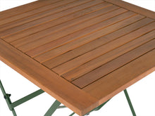 Afbeelding in Gallery-weergave laden, MaximaVida inklapbare vierkante tuintafel Toscana 70 cm olijfgroen - 100% FSC excellent acacia
