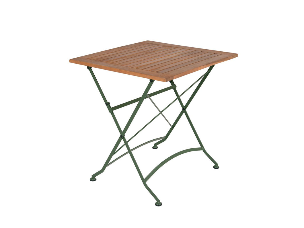 MaximaVida foldable square garden table Toscana 70 cm olive green -100% FSC excellent acacia
