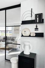 Load image into Gallery viewer, MaximaVida shelf Wally 80 x 9 x 15 cm black  - 2 pieces
