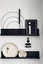 Load image into Gallery viewer, MaximaVida shelf Wally 80 x 9 x 15 cm black  - 2 pieces

