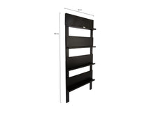 Load image into Gallery viewer, MaximaVida Wall rack Jamie black – bookshelf – magazine rack – 180 cm x 80 cm
