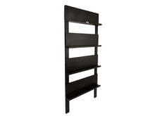 Load image into Gallery viewer, MaximaVida Wall rack Jamie black – bookshelf – magazine rack – 180 cm x 80 cm
