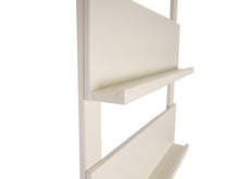 Load image into Gallery viewer, MaximaVida wall rack Jamie ivory bookshelf – magazine rack – 180 x 80 cm
