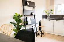 Load image into Gallery viewer, MaximaVida Wall rack Jamie black – bookshelf – magazine rack – 180 cm x 80 cm
