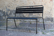 Load image into Gallery viewer, MaximaVida metal garden bench Max Black 120 cm

