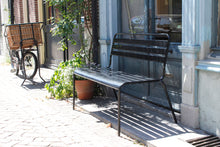 Lade das Bild in den Galerie-Viewer, MaximaVida Gartenbank Max aus Metall 120 cm schwarz
