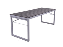 Load image into Gallery viewer, MaximaVida table foldable plastic-aluminium Hamburg 200 cm black – low maintenance

