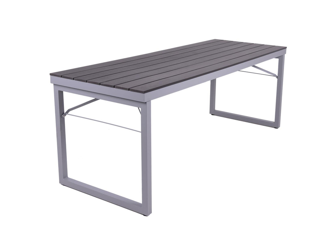 MaximaVida table foldable plastic-aluminium Hamburg 200 cm black – low maintenance