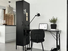 Load image into Gallery viewer, MaximaVida metal locker wardrobe Finn black 45 x 35 x 185 cm - slim
