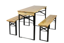 Load image into Gallery viewer, MaximaVida garden cover for picnic table and folding picnic table London 120 cm black
