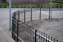 Load image into Gallery viewer, MaximaVida metal garden fence Lichtenvoorde 80 x 83 cm black - hot-dip galvanised
