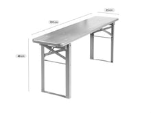Load image into Gallery viewer, MaximaVida foldable picnic bench Berlin 120 cm olive green - FSC certified

