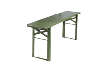 Load image into Gallery viewer, MaximaVida foldable picnic bench Berlin 120 cm olive green - FSC certified
