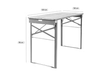 Load image into Gallery viewer, MaximaVida foldable picnic table Berlin 120 cm olive green - FSC certified
