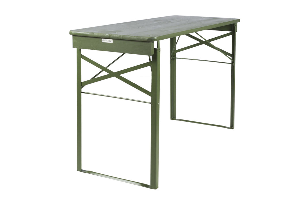 MaximaVida foldable picnic table Berlin 120 cm olive green - FSC certified