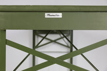 Load image into Gallery viewer, MaximaVida foldable picnic bench Berlin 120 cm olive green - FSC certified
