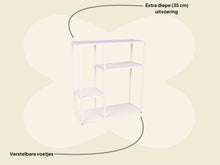 Afbeelding in Gallery-weergave laden, MaximaVida metalen wandkast Finn 90 x 35 x 100 cm ivoor
