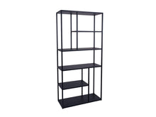Load image into Gallery viewer, MaximaVida metal wall cabinet Finn 90 x 35 x 188 cm black
