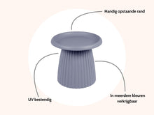 Load image into Gallery viewer, MaximaVida plastic side table Mila round 50 cm mouse grey
