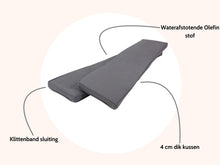 Load image into Gallery viewer, MaximaVida set of 2 cushions for picnic table and folding picnic table Antro 120 x 27,5 x 5 cm - wat
