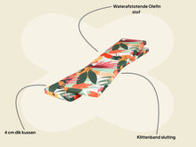 Afbeelding in Gallery-weergave laden, MaximaVida picknicktafel kussen pakket Vaiana 146 x 30 x 4 cm 2 stuks - waterafstotend
