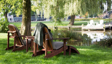 Load image into Gallery viewer, MaximaVida Adirondack garden chair with footstool Toronto oil – exclusive mahogany wood
