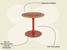 Afbeelding in Gallery-weergave laden, MaximaVida ronde tuintafel Java roestbruin 80 cm- zware 49 kg uitvoering
