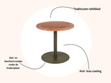 Load image into Gallery viewer, MaximaVida round garden table Java olive green 80 cm - heavy 49 kg design

